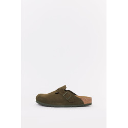 BIRKENSTOCK THYME BOSTON NARROW SUEDE LEATHER CLOGS